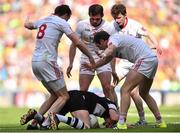 1 August 2015; Adrian Marren, Sligo, under pressure by, from left, Colm Cavanagh, Aidan McCrory, Rory Brennan and Ronan McNabb, Tyrone. GAA Football All-Ireland Senior Championship, Round 4B, Sligo v Tyrone. Croke Park, Dublin. Picture credit: Ramsey Cardy / SPORTSFILE