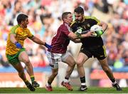 1 August 2015; Paul Durkin, Donegal, is tackled by Danny Cummins, Galway. GAA Football All-Ireland Senior Championship, Round 4B, Donegal v Galway. Croke Park, Dublin. Picture credit: Ramsey Cardy / SPORTSFILE