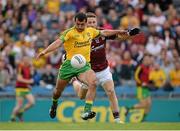 1 August 2015; Frank McGlynn, Donegal, in action against  Michael Lundy, Galway. GAA Football All-Ireland Senior Championship, Round 4B, Donegal v Galway. Croke Park, Dublin. Picture credit: Brendan Moran / SPORTSFILE