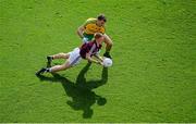 1 August 2015; Adrian Varley, Galway, in action against Eamonn McGee, Donegal. GAA Football All-Ireland Senior Championship, Round 4B, Donegal v Galway. Croke Park, Dublin. Picture credit: Dáire Brennan / SPORTSFILE