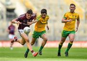 1 August 2015; Damien Comer, Galway, in action against Ryan McHugh, Donegal. GAA Football All-Ireland Senior Championship, Round 4B, Donegal v Galway. Croke Park, Dublin. Picture credit: Ramsey Cardy / SPORTSFILE