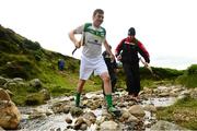1 August 2015; Andrew Fahy, Clare, crosses the stream at the ravine near the end of the M Donnelly All-Ireland Poc Fada Final. Annaverna Mountain, Ravensdale, Co. Louth. Picture credit: Piaras Ó Mídheach / SPORTSFILE