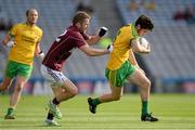 1 August 2015; Ryan McHugh, Donegal, in action against  Michael Lundy, Galway. GAA Football All-Ireland Senior Championship, Round 4B, Donegal v Galway. Croke Park, Dublin. Picture credit: Brendan Moran / SPORTSFILE
