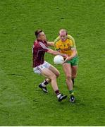 1 August 2015; Neil Gallagher, Donegal, in action against Liam Silke, Galway. GAA Football All-Ireland Senior Championship, Round 4B, Donegal v Galway. Croke Park, Dublin. Picture credit: Dáire Brennan / SPORTSFILE