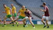 1 August 2015; Michael Lundy, Galway, in action against Colm McFadden, Donegal. GAA Football All-Ireland Senior Championship, Round 4B, Donegal v Galway. Croke Park, Dublin. Picture credit: Brendan Moran / SPORTSFILE