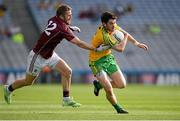 1 August 2015; Ryan McHugh, Donegal, in action against Michael Lundy, Galway. GAA Football All-Ireland Senior Championship, Round 4B, Donegal v Galway. Croke Park, Dublin. Picture credit: Brendan Moran / SPORTSFILE
