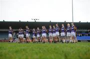 9 November 2008; The Kilmacud Crokes team line up ahead of the game to observe a minute silence. AIB Leinster Senior Club Football Championship quarter-final, Kilmacud Crokes v Newtown Blues, Parnell Park, Dublin. Picture credit: Stephen McCarthy / SPORTSFILE