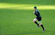 21 November 2008; Ireland's Paul O'Connell does some exercises on his 'dead leg' during the team Captain's Run. Croke Park, Dublin. Picture credit: Brendan Moran / SPORTSFILE