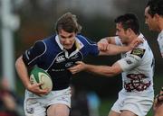 21 November 2008; Kyle Tonetti, Leinster A, in action against Gareth Bowen, Ospreys. Leinster A v Ospreys, Belfield Bowl, UCD, Dubin. Picture credit: Brian Lawless / SPORTSFILE