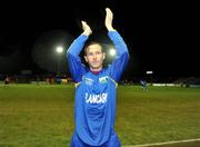 21 November 2008; Sean Prunty acknowledges the crowd before the start of his testimonial. Sean Prunty Testimonial, Longford Town v Legends XI, Flancare Park, Longford. Picture credit: David Maher / SPORTSFILE