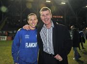 21 November 2008; Sean Prunty with former Longford Town manager and current Derry City manager Stephen Kenny. Sean Prunty Testimonial, Longford Town v Legends XI, Flancare Park, Longford. Picture credit: David Maher / SPORTSFILE