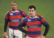 21 November 2008; Dejected Clontarf players Martin Garvey, right, and Heinrich Stride after the match. Leinster Senior League Cup Final, Clontarf v Lansdowne, Donnybrook Stadium, Dublin. Picture credit: Stephen McCarthy / SPORTSFILE