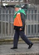 22 November 2008; An Ireland supporter makes his way to the game. Guinness Autumn Internationals, Ireland v Argentina, Croke Park, Dublin. Picture credit: Stephen McCarthy / SPORTSFILE