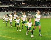 31 October 2008; Paul Finlay, Ireland, makes his way ont he pitch ahead of the game. Toyota International Rules Series, Australia v Ireland, Melbourne Cricket Ground, Melbourne, Australia. Picture credit: Ray McManus / SPORTSFILE