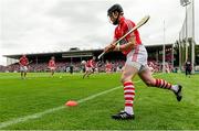 26 July 2015; Cork's Shane O'Neill during the warm-up. GAA Hurling All-Ireland Senior Championship, Quarter-Final, Galway v Cork. Semple Stadium, Thurles, Co. Tipperary. Picture credit: Piaras Ó Mídheach / SPORTSFILE
