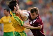1 August 2015; Paul Conroy, Galway, in action against  Ryan McHugh, Donegal. GAA Football All-Ireland Senior Championship, Round 4B, Donegal v Galway. Croke Park, Dublin. Picture credit: Brendan Moran / SPORTSFILE