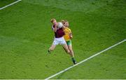 1 August 2015; Adrian Varley, Galway, in action against Eamonn McGee, Donegal. GAA Football All-Ireland Senior Championship, Round 4B, Donegal v Galway. Croke Park, Dublin. Picture credit: Dáire Brennan / SPORTSFILE