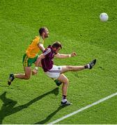 1 August 2015; Paul Conroy, Galway, in action against Neil McGee, Donegal. GAA Football All-Ireland Senior Championship, Round 4B, Donegal v Galway. Croke Park, Dublin. Picture credit: Dáire Brennan / SPORTSFILE