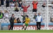 1 August 2015; Ryan McHugh, Donegal, celebrates after scoring his side's second goal. GAA Football All-Ireland Senior Championship, Round 4B, Donegal v Galway. Croke Park, Dublin. Picture credit: Brendan Moran / SPORTSFILE