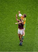 1 August 2015; Hugh McFadden, Donegal, in action against Fiontán Ó Curraoin, Galway. GAA Football All-Ireland Senior Championship, Round 4B, Donegal v Galway. Croke Park, Dublin. Picture credit: Dáire Brennan / SPORTSFILE