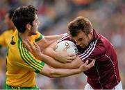 1 August 2015; Paul Conroy, Galway, is tackled by Ryan McHugh, Donegal. GAA Football All-Ireland Senior Championship, Round 4B, Donegal v Galway. Croke Park, Dublin. Picture credit: Brendan Moran / SPORTSFILE
