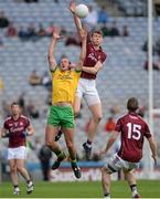 1 August 2015; Thomas Flynn, Galway, contests a high ball with Neil Gallagher, Donegal. GAA Football All-Ireland Senior Championship, Round 4B, Donegal v Galway. Croke Park, Dublin. Picture credit: Brendan Moran / SPORTSFILE