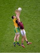 1 August 2015; Martin McElhiney, Donegal, in action against Damien Comer, Galway. GAA Football All-Ireland Senior Championship, Round 4B, Donegal v Galway. Croke Park, Dublin. Picture credit: Dáire Brennan / SPORTSFILE