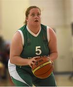 2 August 2015; Team Ireland’s Laura Reynolds, a member of Blue Dolphins Special Olympics Club, from Kilbride, Co Wicklow, takes a feww shot during the BB Basketball Team  Division F.02 Final, SO Mexico v SO Irelane at the Galen Center. Special Olympics World Summer Games, Los Angeles, California, United States. Picture credit: Ray McManus / SPORTSFILE