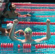 2 August 2015; Team Ireland's Keith Butler, a member of D6 Special Olympics Club, From Walkinstown, Dublin, on his way to winning the Gold medal in the AQ 800M Freestyle Division M5 Final at the Uytengsu Aquatics Center. Special Olympics World Summer Games, Los Angeles, California, United States. Picture credit: Ray McManus / SPORTSFILE