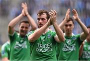 2 August 2015; Fermanagh's Sean Quigley thanks supporters after the game. GAA Football All-Ireland Senior Championship Quarter-Final, Dublin v Fermanagh. Croke Park, Dublin. Picture credit: Ramsey Cardy / SPORTSFILE