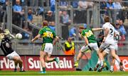 2 August 2015; Darran O'Sullivan, Kerry, 24, scores his side's seventh goal of the game. GAA Football All-Ireland Senior Championship Quarter-Final, Kerry v Kildare. Croke Park, Dublin. Picture credit: Ramsey Cardy / SPORTSFILE