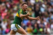 2 August 2015; Barry John Keane, Kerry, celebrates scoring his side's fourth goal of the game. GAA Football All-Ireland Senior Championship Quarter-Final, Kerry v Kildare. Croke Park, Dublin. Picture credit: Ramsey Cardy / SPORTSFILE