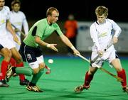 22 November 2008; Graham Shaw, Ireland, in action against Iain Scholefield, Scotland. Men's International, Ireland v Scotland, Banbridge Hockey Club, Banbridge, Co. Down. Picture credit: Oliver McVeigh / SPORTSFILE