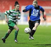 22 November 2008; Rachel Jenkins, Peamount United, in action against Kelly Burchill, St Francis. FAI Umbro Women's Senior Cup Final, St Francis v Peamount United, Richmond Park, Dublin. Picture credit: Matt Browne / SPORTSFILE