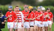 23 November 2008; The Cork team march in the pre-match parade before the game. Match to celebrate 150th Anniversary of St Colman's College, St Colman's XV v Cork Selection XV, Fitzgerald Park, Fermoy, Co. Cork. Picture credit: Brendan Moran / SPORTSFILE