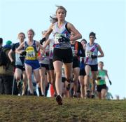 23 November 2008; Eventual winner Linda Byrne, DSD A.C, leads the field out at the start of the Senior Womens race. Woodie's DIY / AAI Inter County & Juvenile Even Ages Championships. Tramore Racecourse, Waterford. Picture credit: Tomas Greally / SPORTSFILE