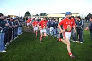 23 November 2008; The Cork team make their way onto the pitch before the game. Match to celebrate 150th Anniversary of St Colman's College, St Colman's XV v Cork Selection XV, Fitzgerald Park, Fermoy, Co. Cork. Picture credit: Brendan Moran / SPORTSFILE