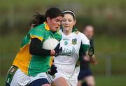 23 November 2008; Nora Stapleton, Donegal, in action against Caitriona O'Shaughnessy, Meath. TG4 Senior Championship Relegation Play-Off, Donegal v Meath, Templeport, Co. Cavan. Picture credit: Oliver McVeigh / SPORTSFILE