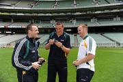 28 October 2008; Paddy Bradley, Derry, Kieran Donaghy, Kerry, and Benny Coulter, Down, after an Ireland International Rules training session. 2008 International Rules tour, Melbourne Cricket Ground, Melbourne, Auatralia. Picture credit: Ray McManus / SPORTSFILE