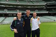 s28 October 2008; Paddy Bradley, Derry, Kieran Donaghy, Kerry, and Benny Coulter, Down, after an Ireland International Rules training session. 2008 International Rules tour, Melbourne Cricket Ground, Melbourne, Auatralia. Picture credit: Ray McManus / SPORTSFILE