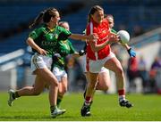 3 August 2015; Annie Walsh, Cork, in action against Megan Lyons, Meath. TG4 Ladies Football All-Ireland Senior Championship, Qualifier Round 2, Cork v Meath. Semple Stadium, Thurles, Co. Tipperary. Picture credit: Eoin Noonan / SPORTSFILE