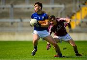 3 August 2015; Jack Skeehan, Tipperary, in action against Finian Ó Laoí, Galway. Electric Ireland GAA Football All-Ireland Minor Championship, Quarter-Final, Galway v Tipperary. O'Connor Park, Tullamore, Co. Offaly. Picture credit: Piaras Ó Mídheach / SPORTSFILE