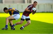 3 August 2015; Paudie McCormack, Galway, in action against Jack Skeehan, Tipperary. Electric Ireland GAA Football All-Ireland Minor Championship, Quarter-Final, Galway v Tipperary. O'Connor Park, Tullamore, Co. Offaly. Picture credit: Piaras Ó Mídheach / SPORTSFILE