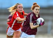 3 August 2015; Caoimhe Boyle, Galway, in action against Beatrice Casey, Cork. TG4 Ladies Football All-Ireland Minor A Championship Final, Cork v Galway. Semple Stadium, Thurles, Co. Tipperary. Picture credit: Ramsey Cardy / SPORTSFILE