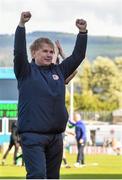 3 August 2015; Liam Buckley, St Patrick's Athletic manager, celebrates at the end of the game. EA Sports Cup Semi-Final, Shamrock Rovers v St Patrick's Athletic. Tallaght Stadium, Tallaght Co. Dublin. Picture credit: David Maher / SPORTSFILE