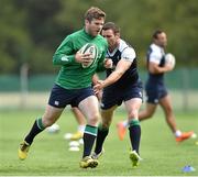 4 August 2015; Ireland's Gordon D'Arcy in action against Fergus McFadden during squad training. Ireland Rugby Squad Training. Carton House, Maynooth, Co. Kildare. Picture credit: Matt Browne / SPORTSFILE