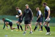 4 August 2015; Ireland's head coach Joe Schmidt with his players during squad training. Ireland Rugby Squad Training. Carton House, Maynooth, Co. Kildare. Picture credit: Matt Browne / SPORTSFILE
