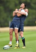 4 August 2015; Ireland's Conor Murray with Keith Earls during squad training. Ireland Rugby Squad Training. Carton House, Maynooth, Co. Kildare. Picture credit: Matt Browne / SPORTSFILE