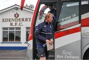 4 August 2015; Leinster forwards coach Leo Cullen arrives for squad training. Leinster Rugby Squad Training. Edenderry, Co. Offaly. Picture credit: Eoin Noonan / SPORTSFILE