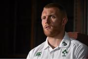 4 August 2015; Ireland's Keith Earls during a press conference. Ireland Rugby Press Conference. Carton House, Maynooth, Co. Kildare. Picture credit: Matt Browne / SPORTSFILE